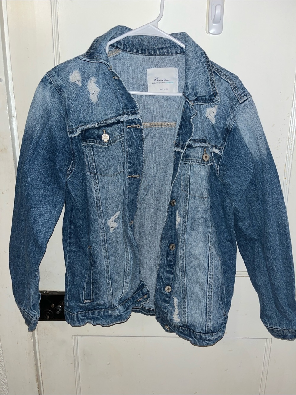 KanCan Distressed Light Blue Kids Jean Jacket